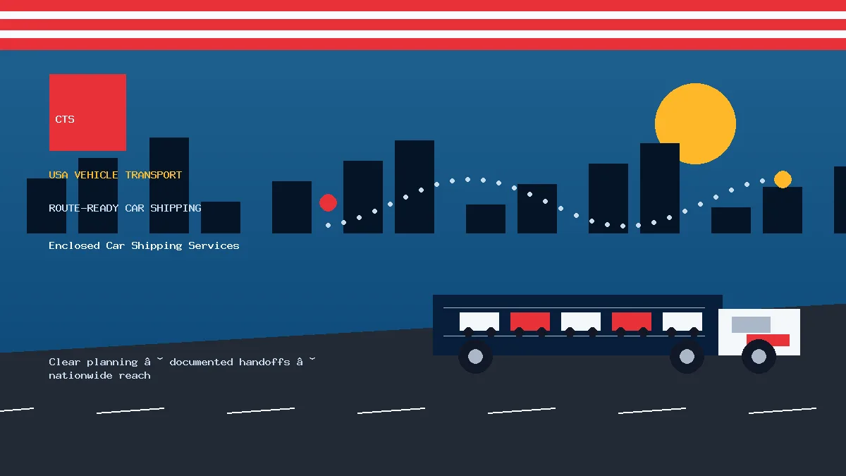 Enclosed Car Shipping Services USA car transport visual