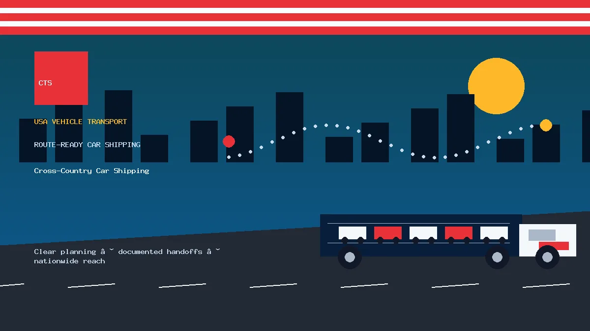 Cross-Country Car Shipping USA car transport visual