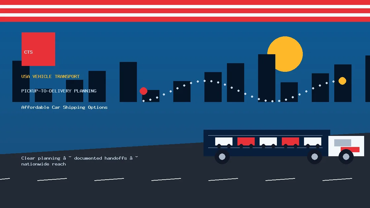Affordable Car Shipping Options pickup to delivery planning