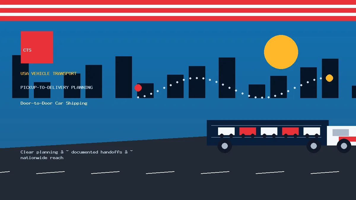 Door-to-Door Car Shipping pickup to delivery planning