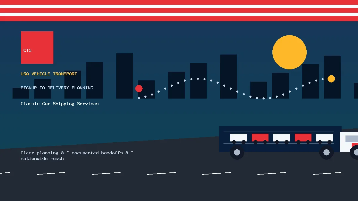 Classic Car Shipping Services pickup to delivery planning