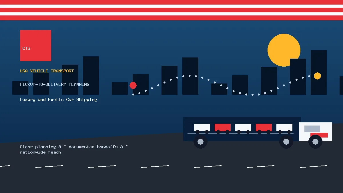 Luxury and Exotic Car Shipping pickup to delivery planning