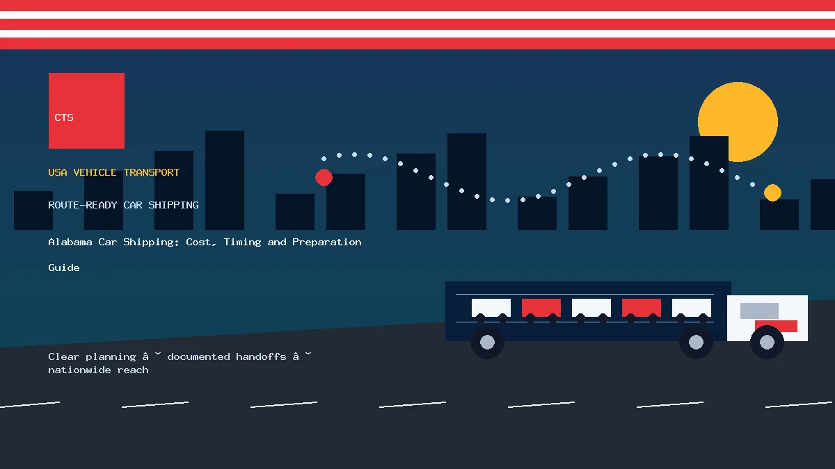 Alabama Car Shipping: Cost, Timing and Preparation Guide
