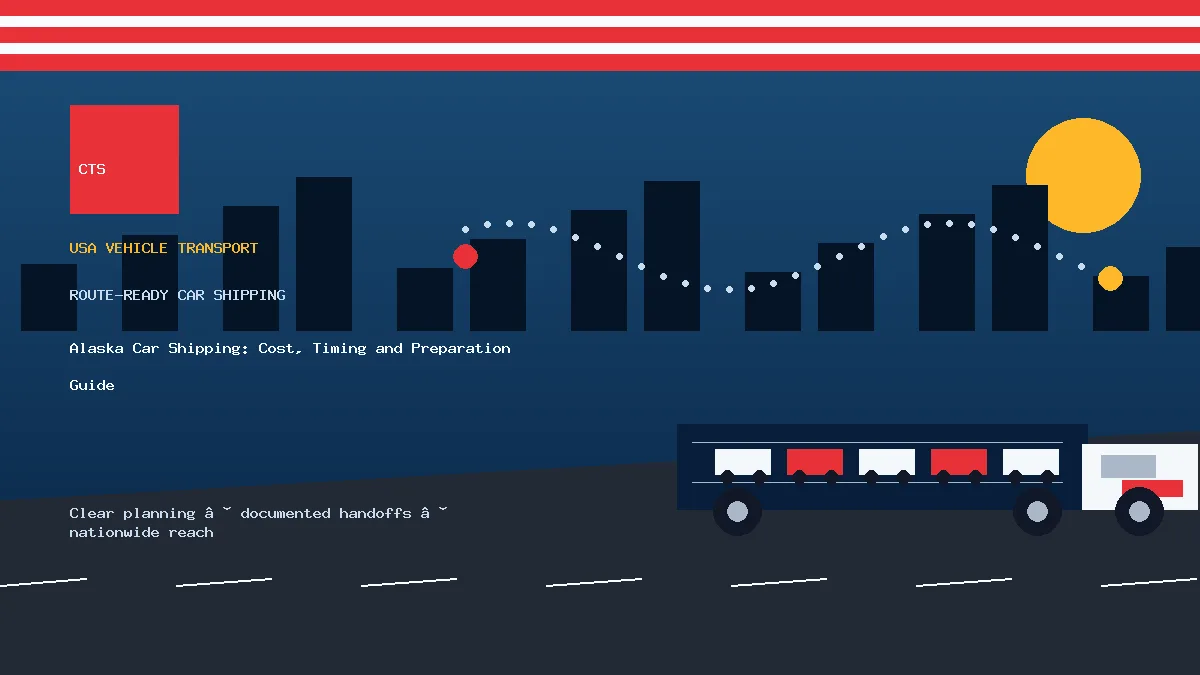 Alaska Car Shipping: Cost, Timing and Preparation Guide