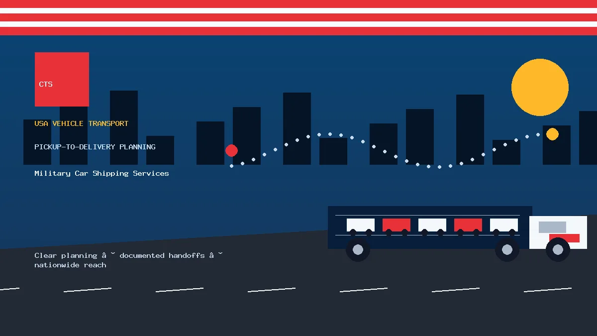 Military Car Shipping Services pickup to delivery planning