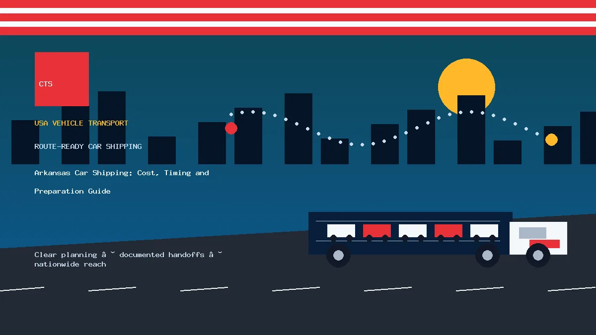 Arkansas Car Shipping: Cost, Timing and Preparation Guide