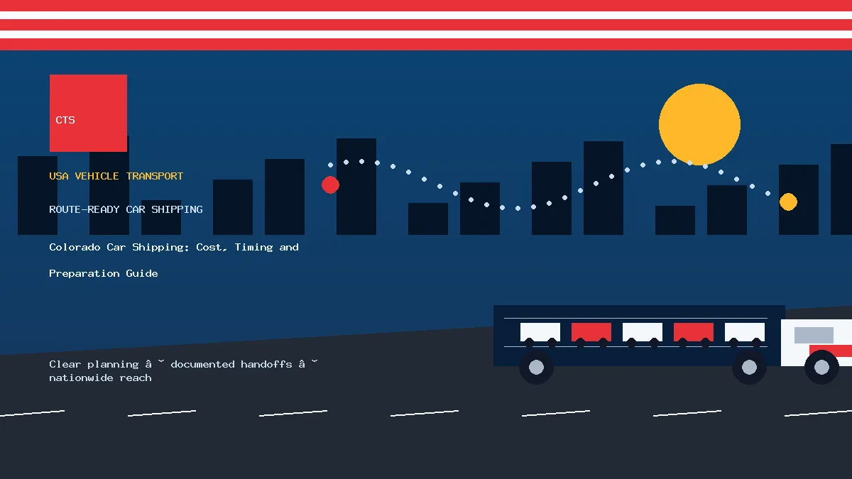 Colorado Car Shipping: Cost, Timing and Preparation Guide