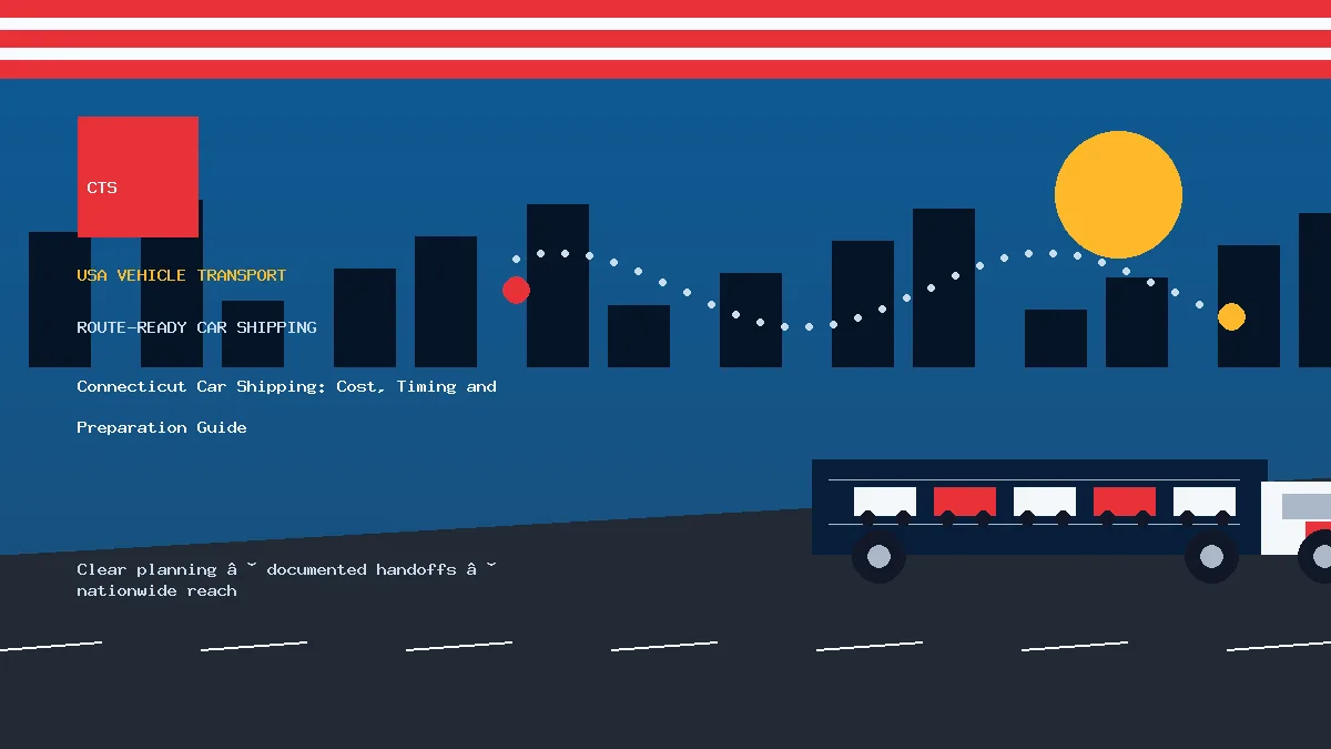 Connecticut Car Shipping: Cost, Timing and Preparation Guide