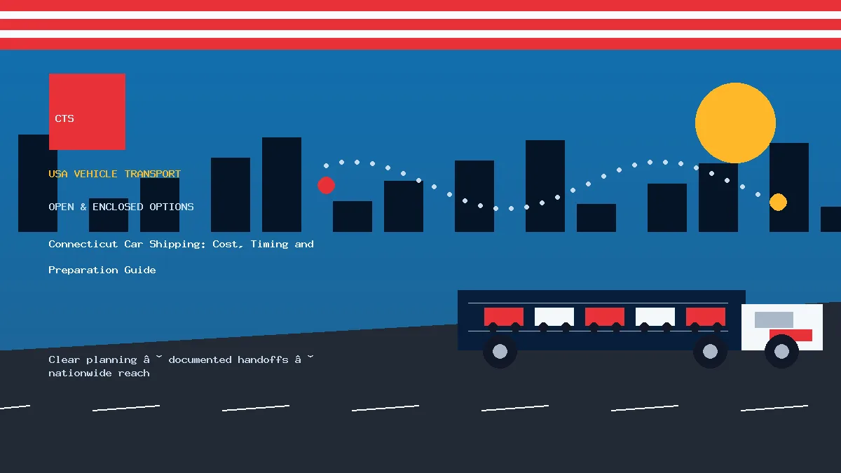 Connecticut car shipping transport equipment visual