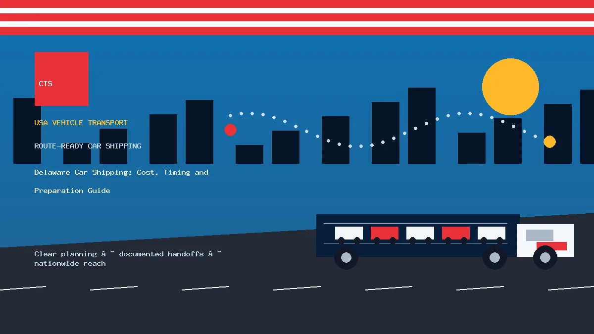 Delaware Car Shipping: Cost, Timing and Preparation Guide