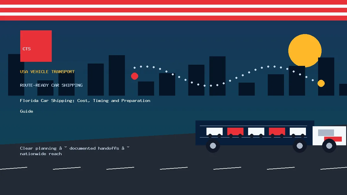 Florida Car Shipping: Cost, Timing and Preparation Guide