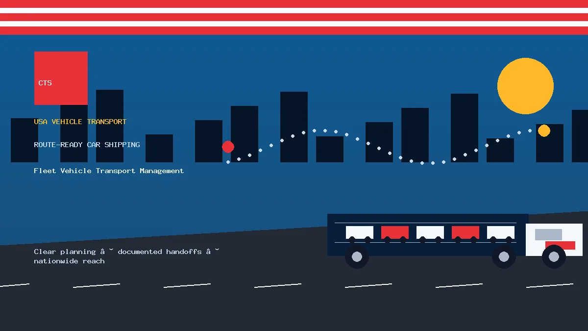 Fleet Vehicle Transport Management USA car transport visual