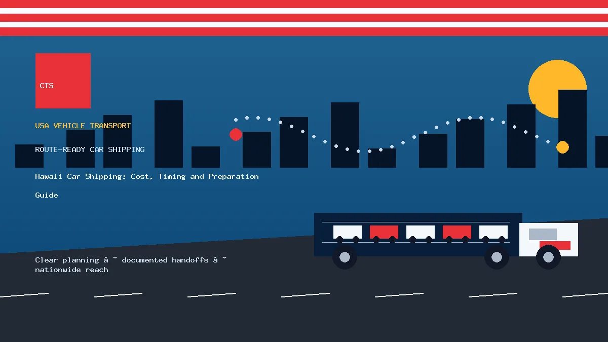 Hawaii Car Shipping: Cost, Timing and Preparation Guide