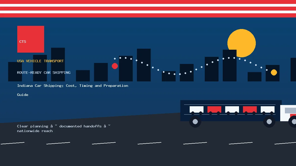 Indiana Car Shipping: Cost, Timing and Preparation Guide