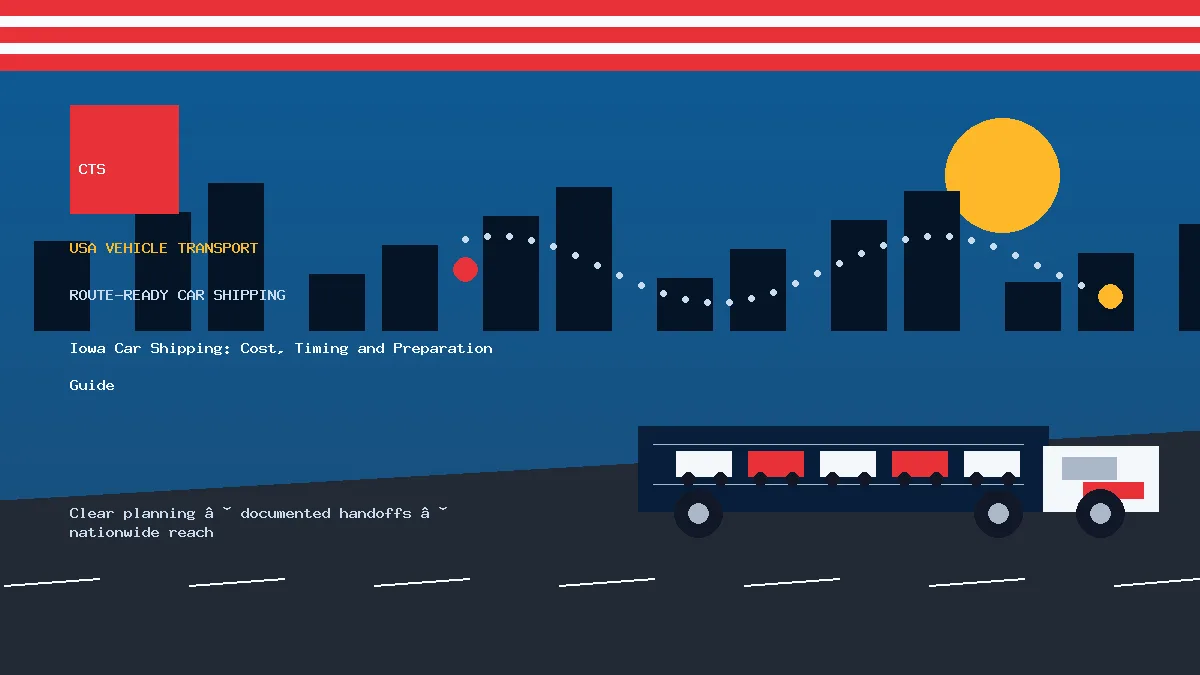Iowa Car Shipping: Cost, Timing and Preparation Guide