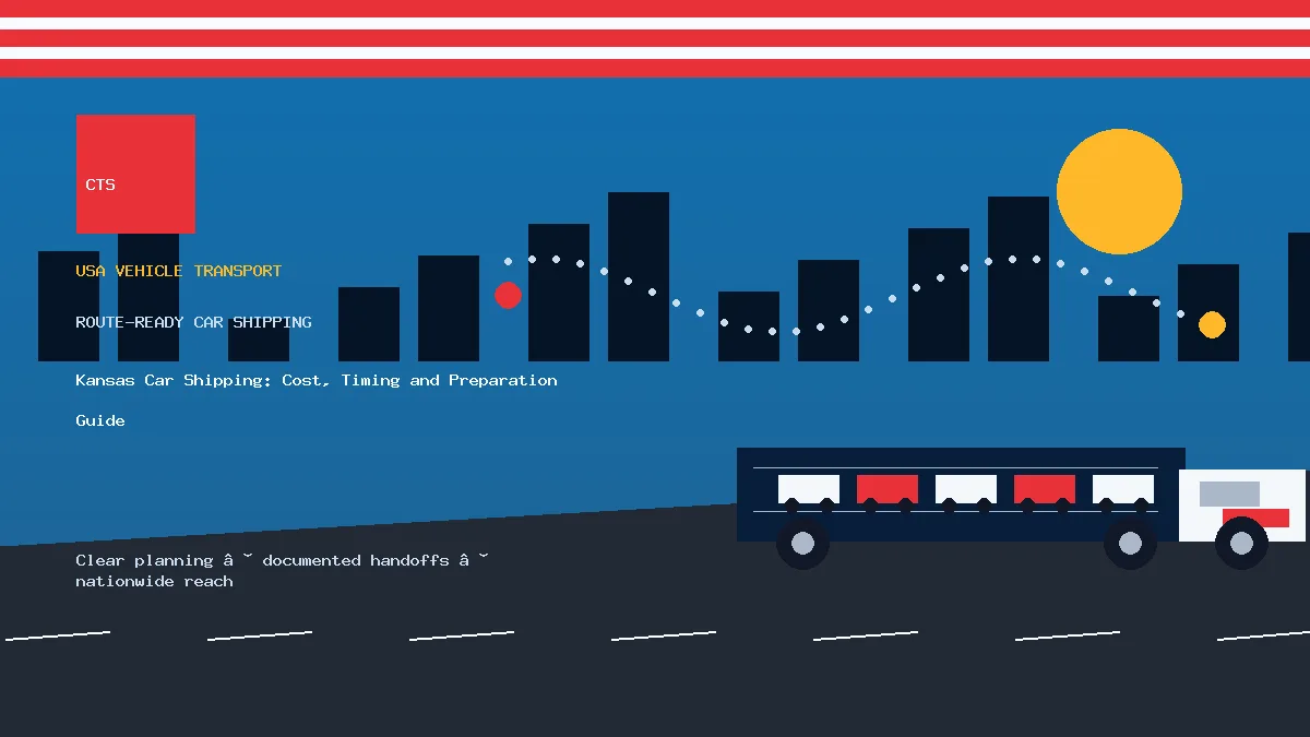 Kansas Car Shipping: Cost, Timing and Preparation Guide