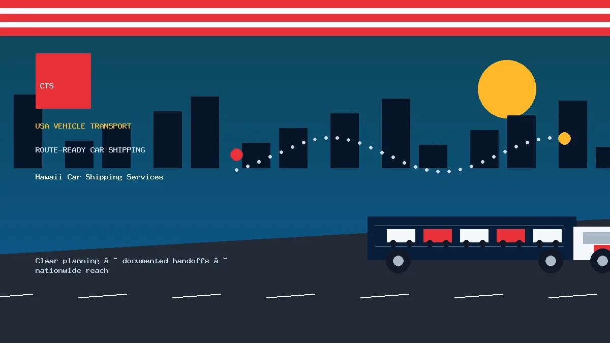 Hawaii Car Shipping Services USA car transport visual