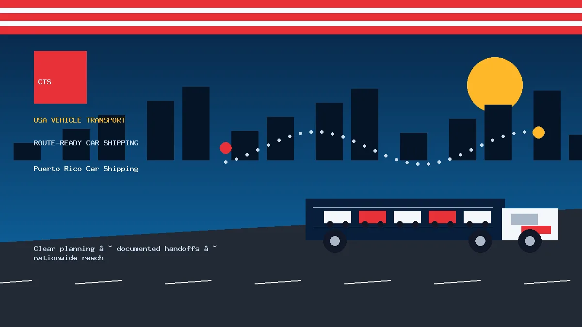 Puerto Rico Car Shipping USA car transport visual