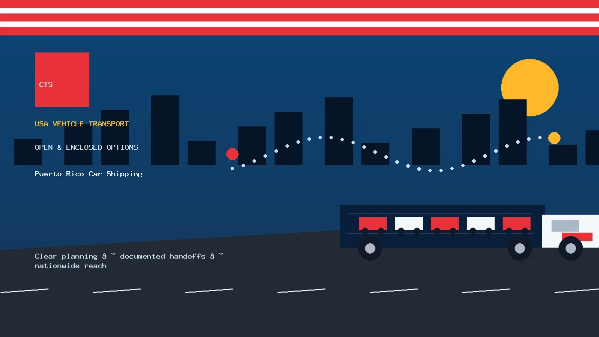 Puerto Rico Car Shipping open and enclosed carrier options