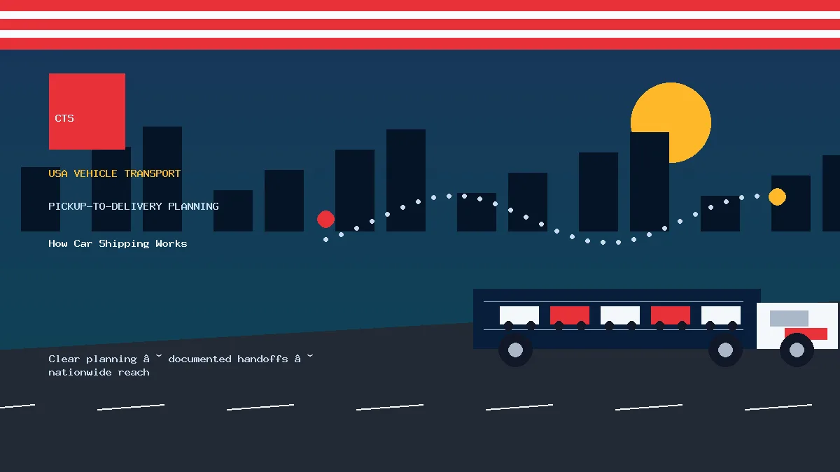 How Car Shipping Works pickup to delivery planning