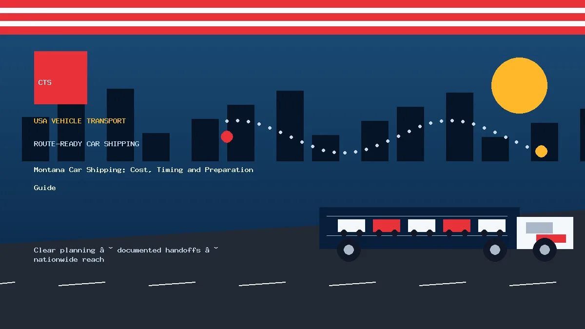 Montana Car Shipping: Cost, Timing and Preparation Guide