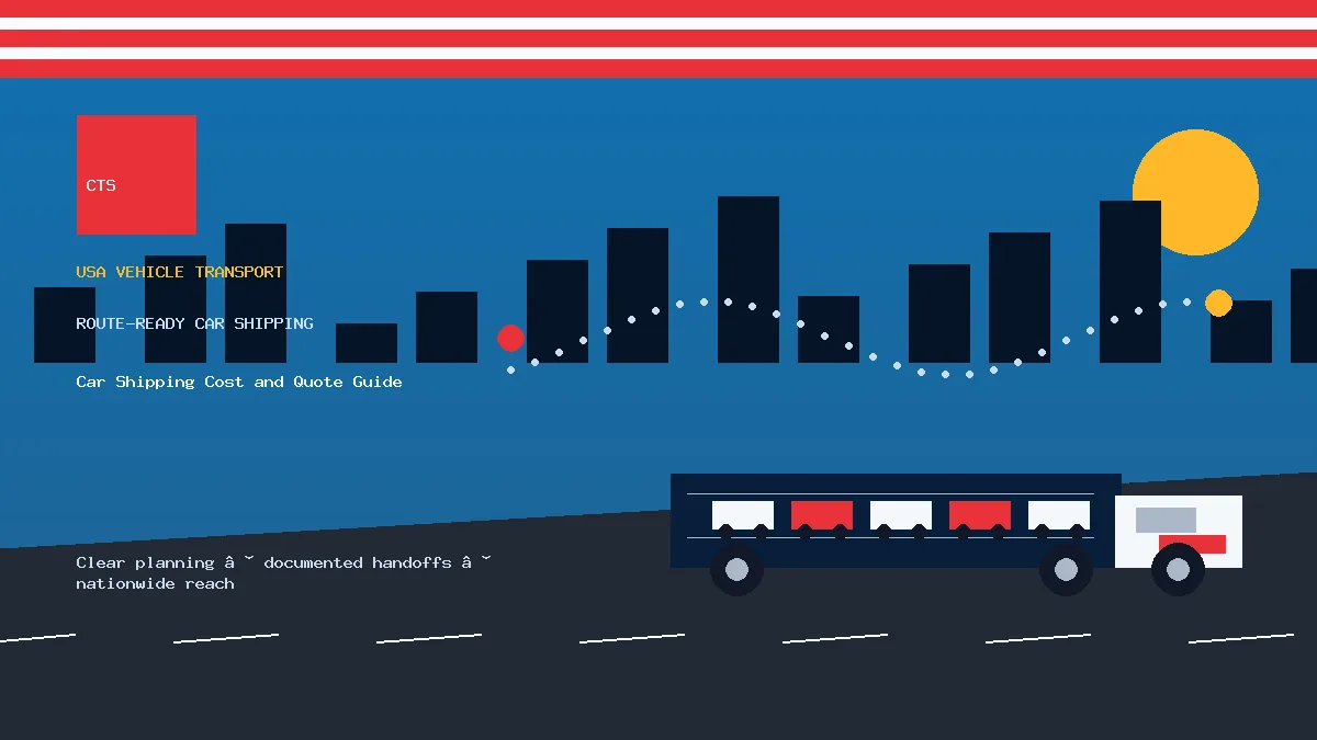 Car Shipping Cost and Quote Guide USA car transport visual