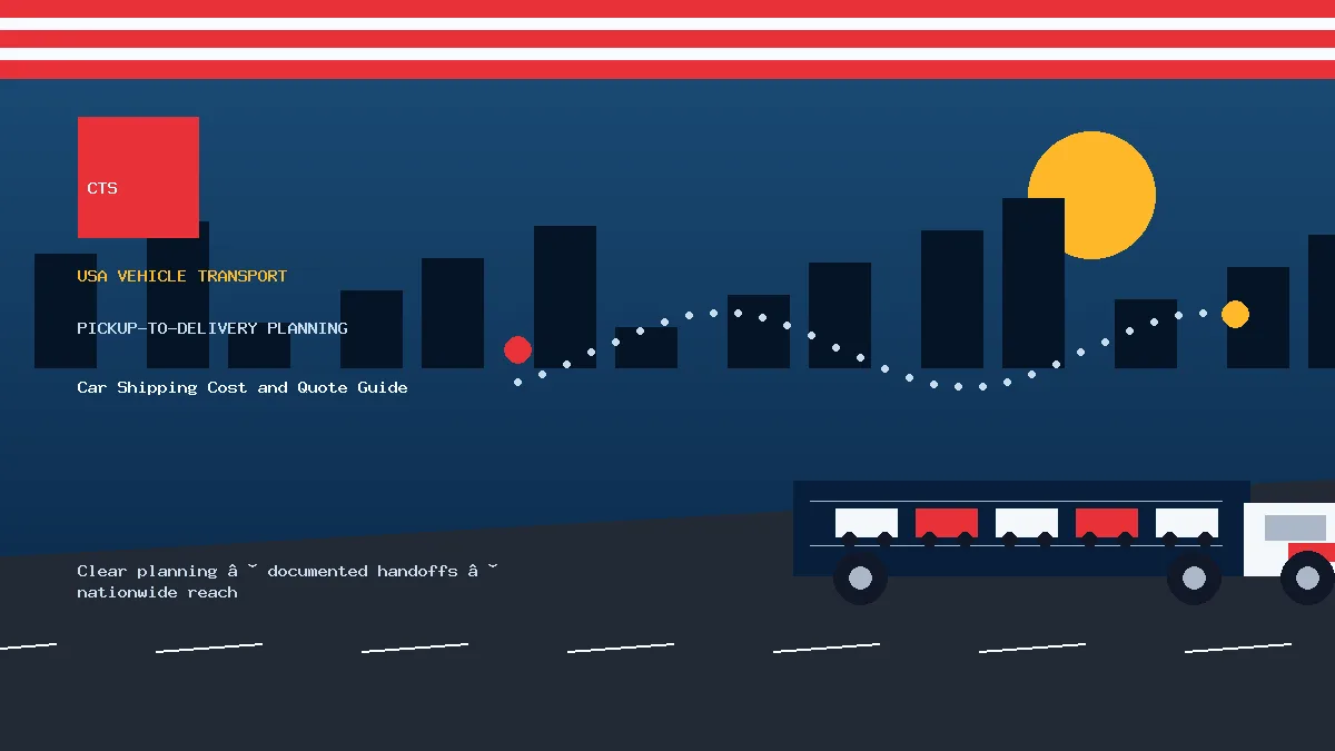 Car Shipping Cost and Quote Guide pickup to delivery planning