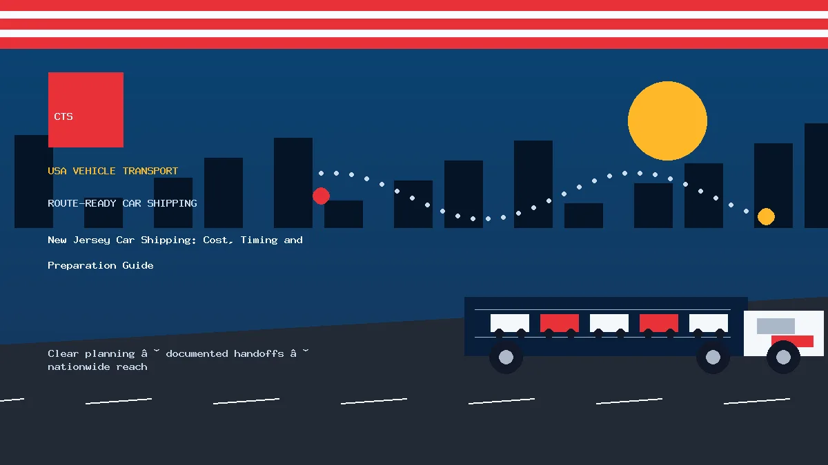 New Jersey Car Shipping: Cost, Timing and Preparation Guide