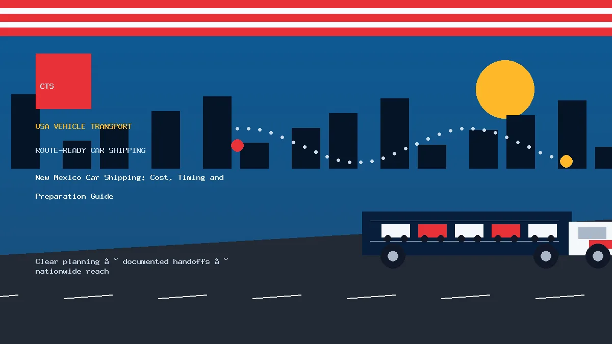 New Mexico Car Shipping: Cost, Timing and Preparation Guide