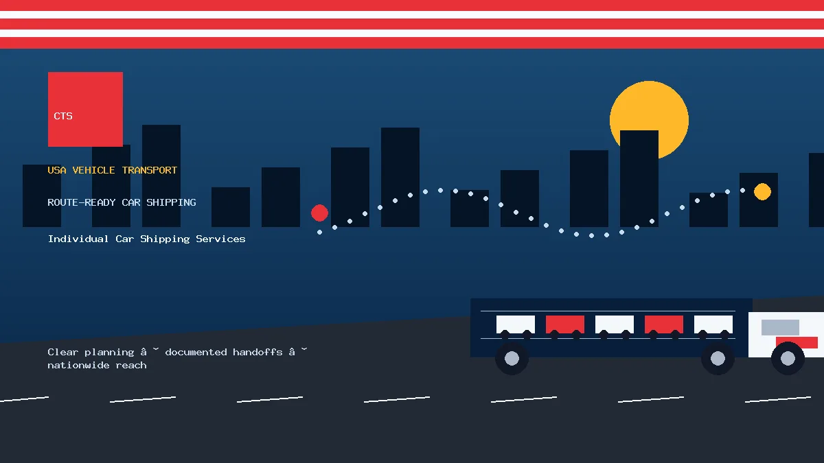Individual Car Shipping Services USA car transport visual