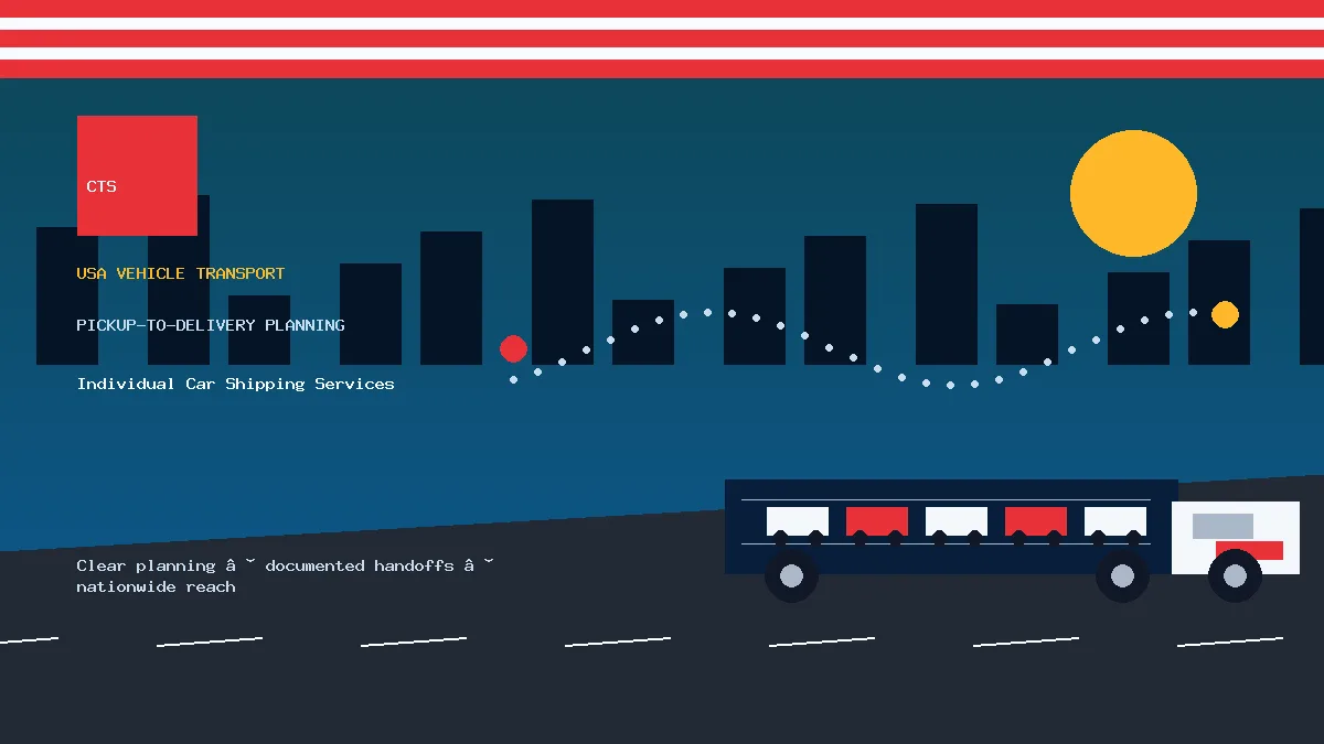 Individual Car Shipping Services pickup to delivery planning