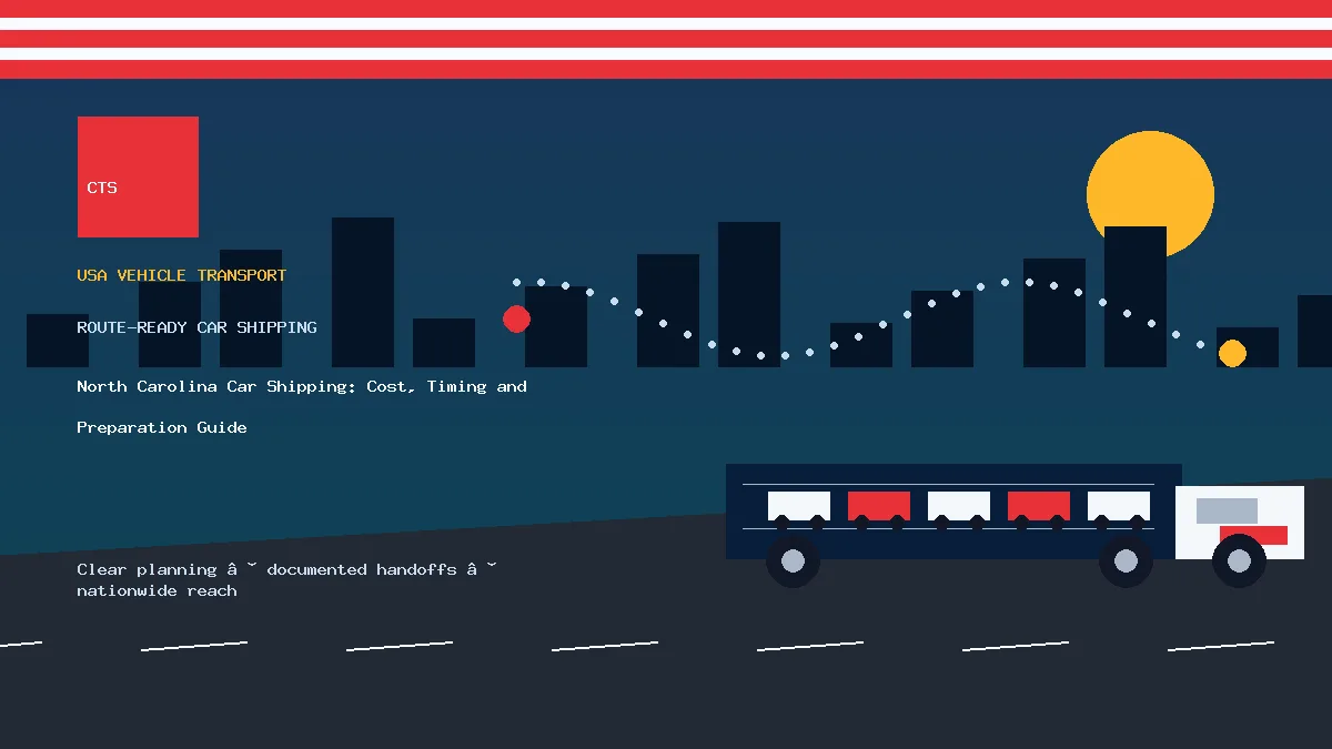 North Carolina Car Shipping: Cost, Timing and Preparation Guide