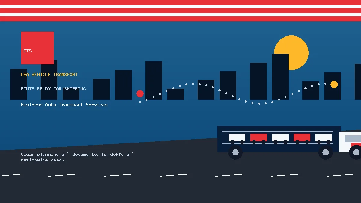 Business Auto Transport Services USA car transport visual