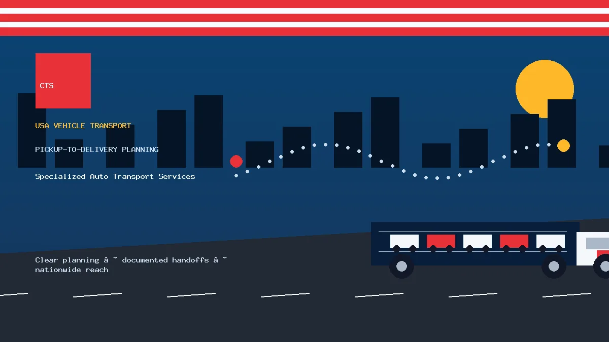 Specialized Auto Transport Services pickup to delivery planning