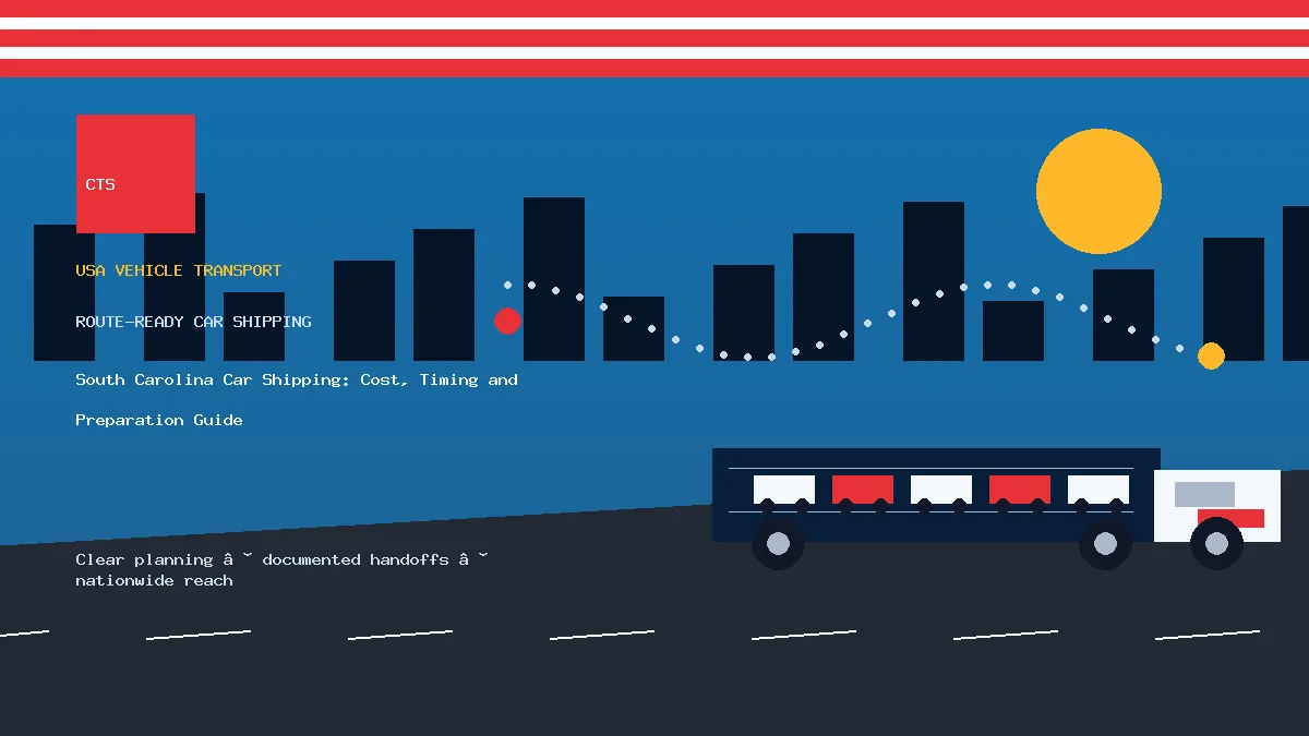 South Carolina Car Shipping: Cost, Timing and Preparation Guide