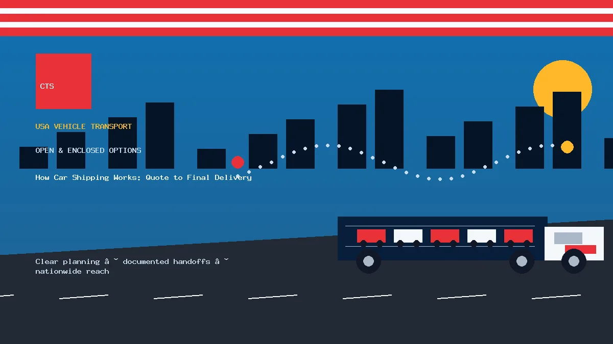 How Car Shipping Works: Quote to Final Delivery open and enclosed carrier options