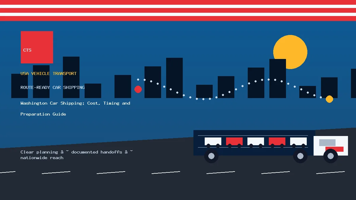Washington Car Shipping: Cost, Timing and Preparation Guide