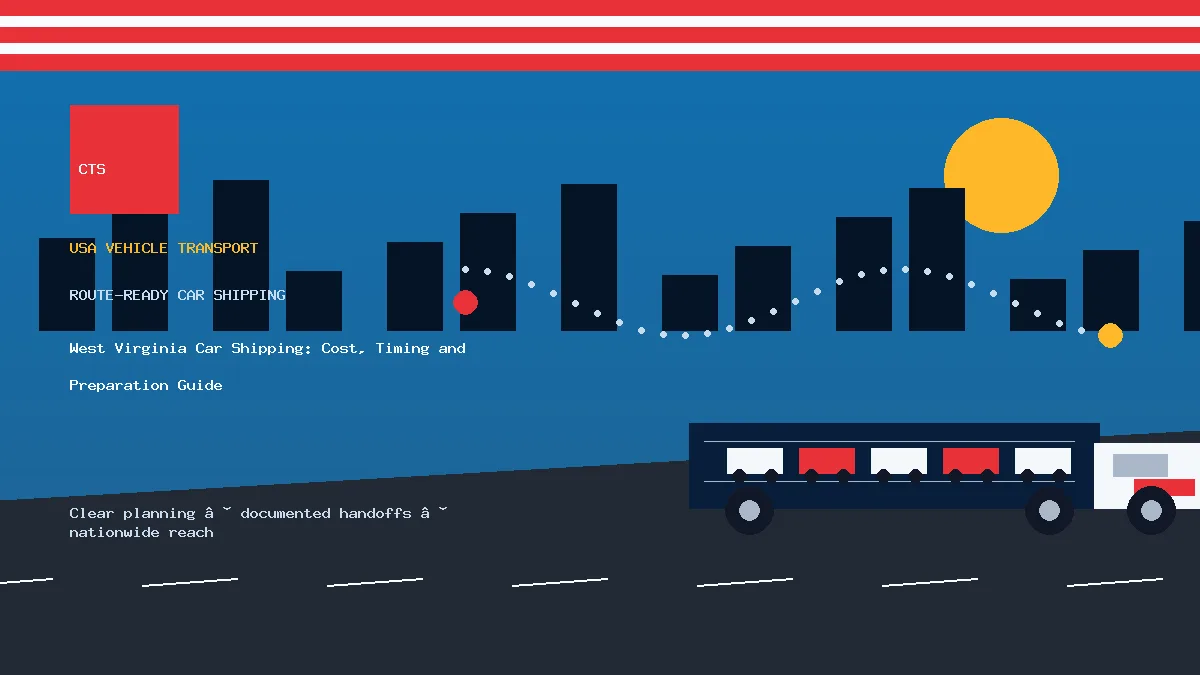 West Virginia Car Shipping: Cost, Timing and Preparation Guide