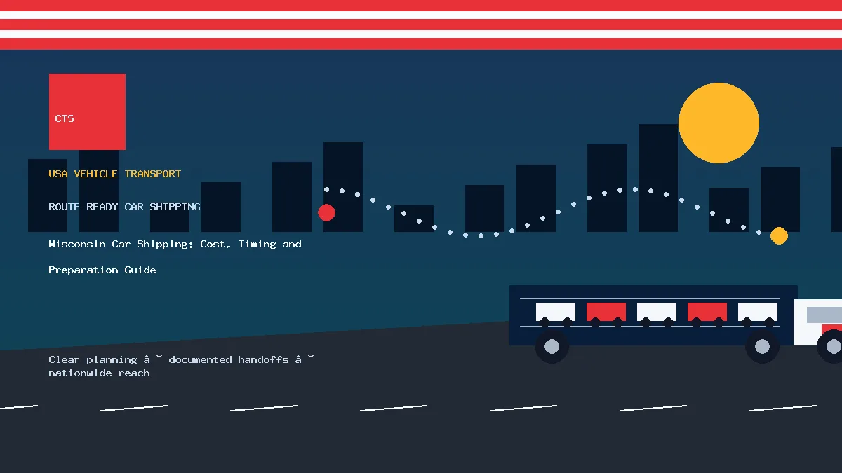 Wisconsin Car Shipping: Cost, Timing and Preparation Guide