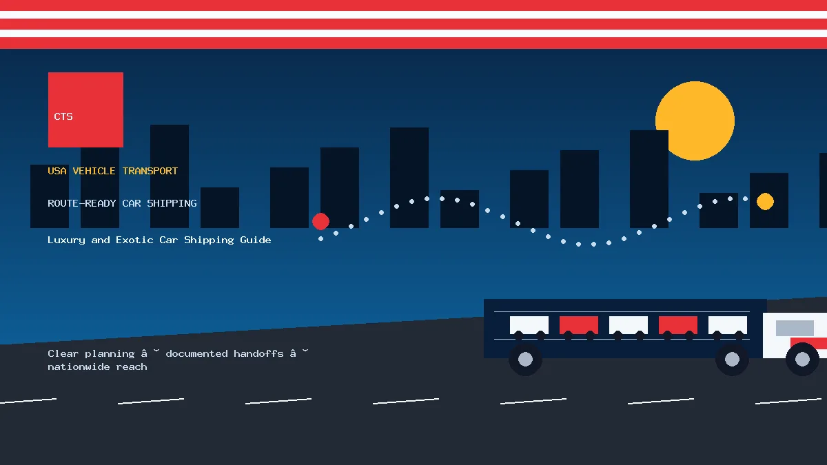 Luxury and Exotic Car Shipping Guide USA car transport visual
