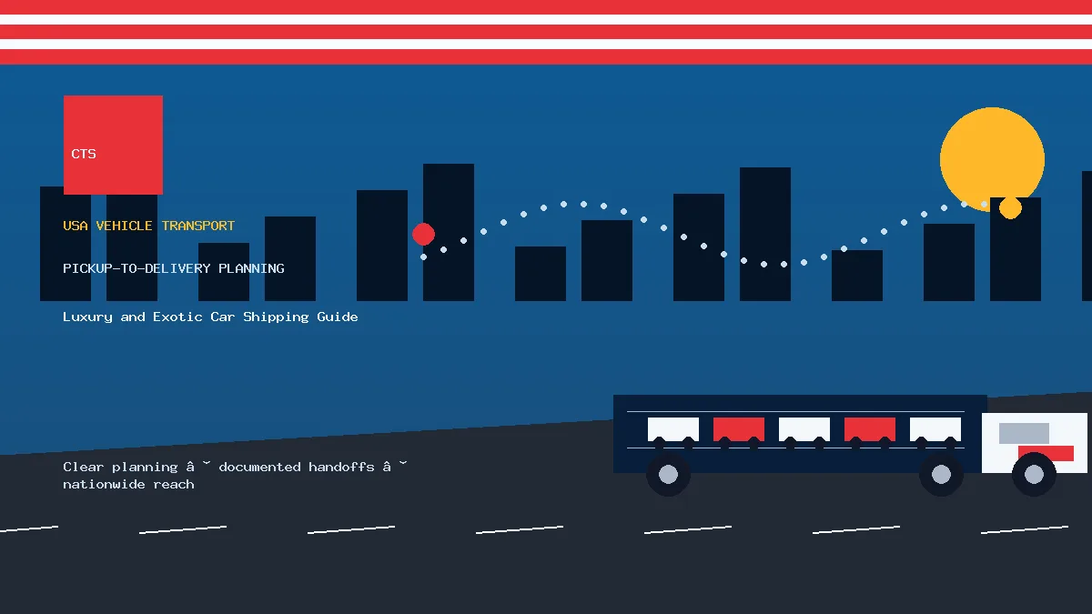Luxury and Exotic Car Shipping Guide pickup to delivery planning