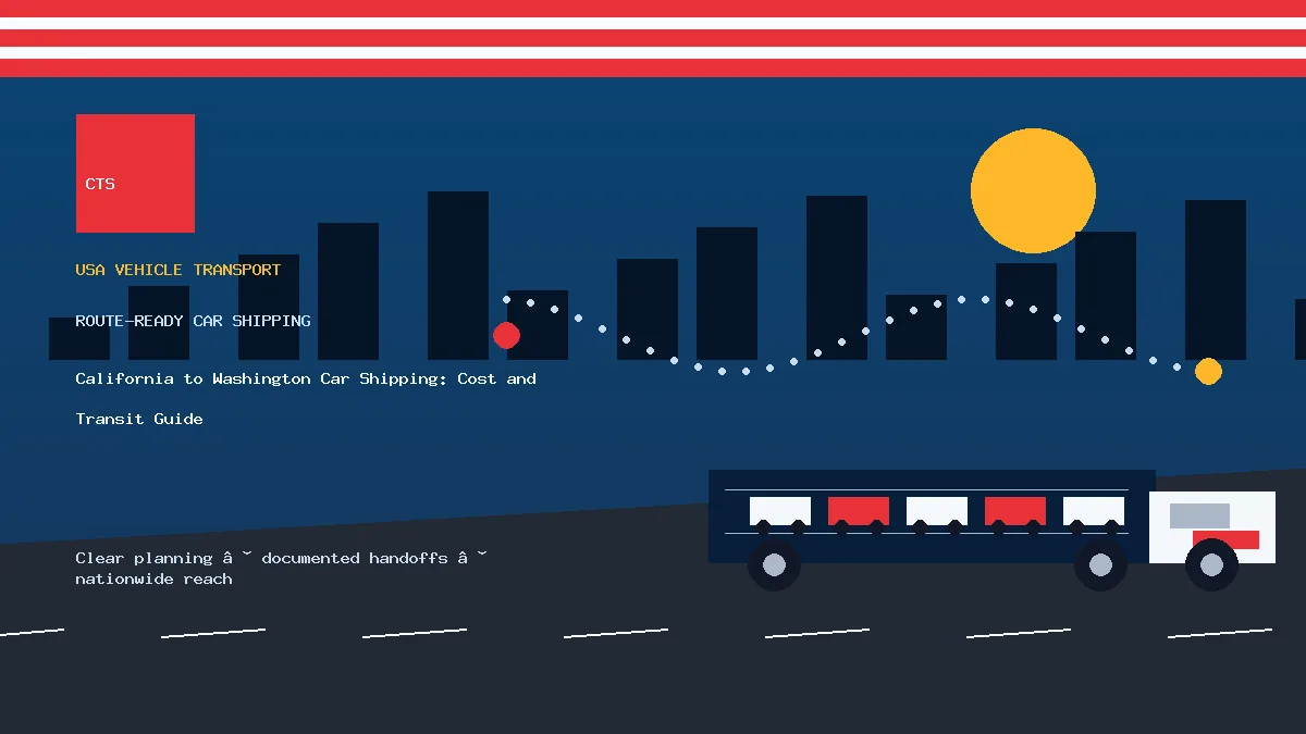 California to Washington Car Shipping: Cost and Transit Guide