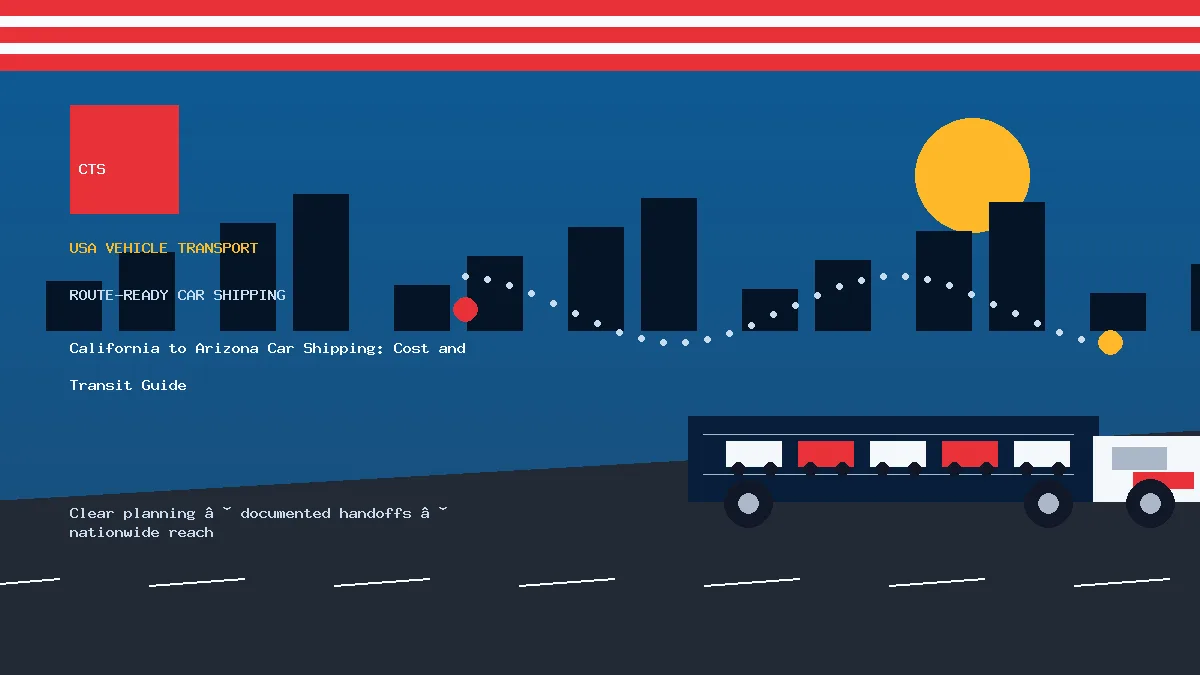California to Arizona Car Shipping: Cost and Transit Guide