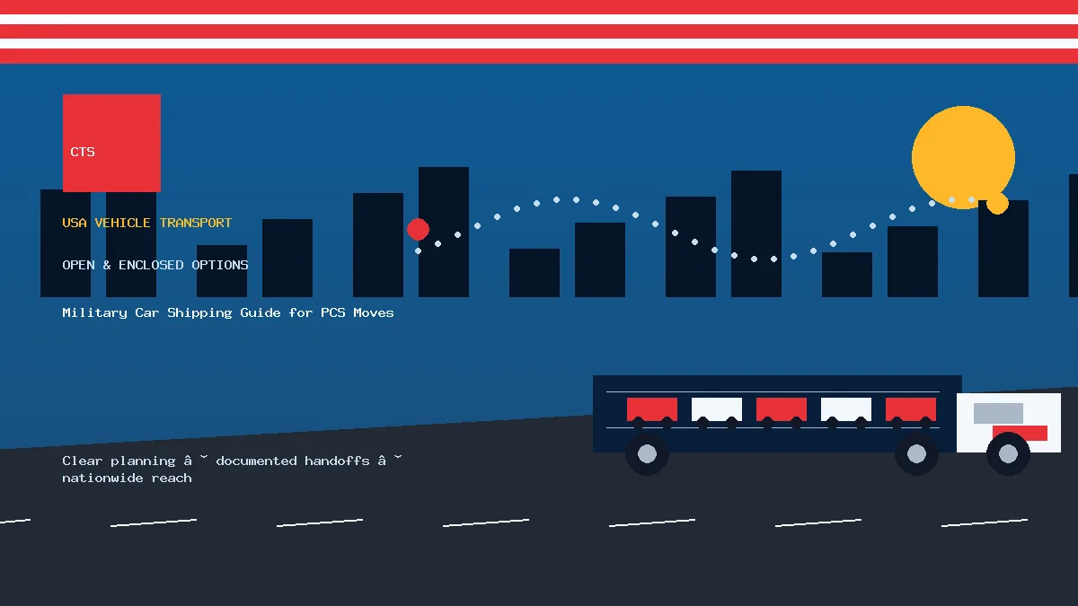 Military Car Shipping Guide for PCS Moves open and enclosed carrier options