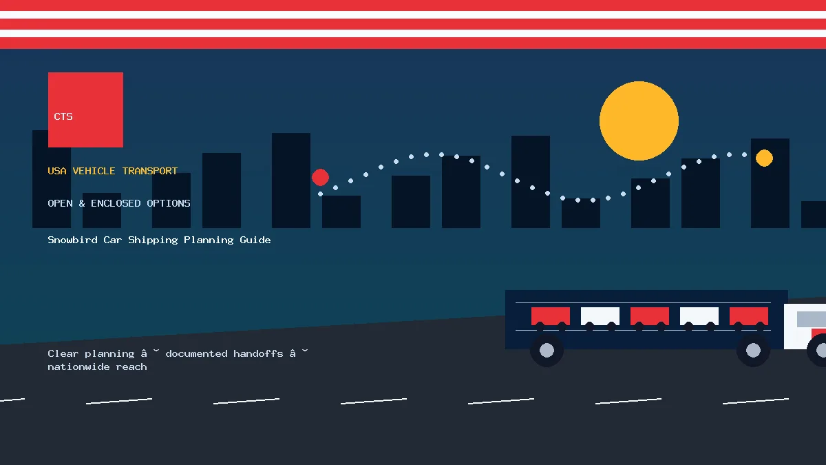 Snowbird Car Shipping Planning Guide open and enclosed carrier options