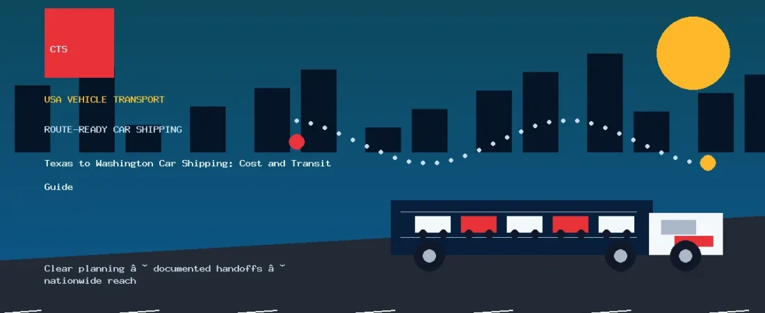 Texas to Washington Car Shipping: Cost and Transit Guide