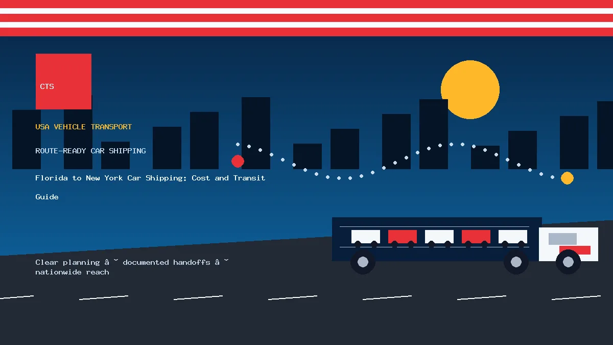 Florida to New York Car Shipping: Cost and Transit Guide