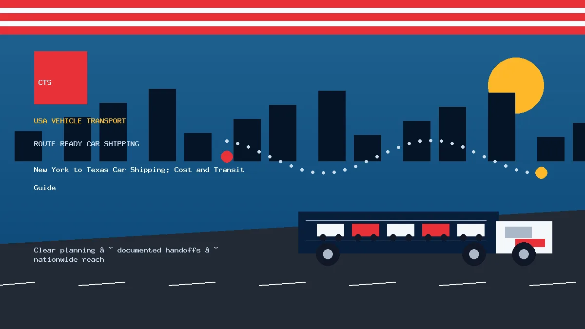 New York to Texas Car Shipping: Cost and Transit Guide