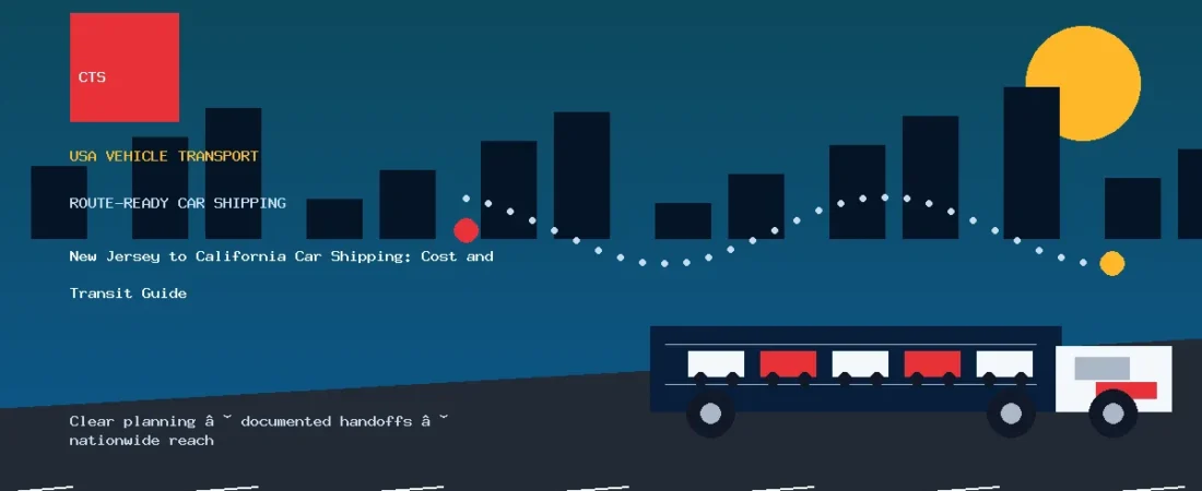 New Jersey to California Car Shipping: Cost and Transit Guide