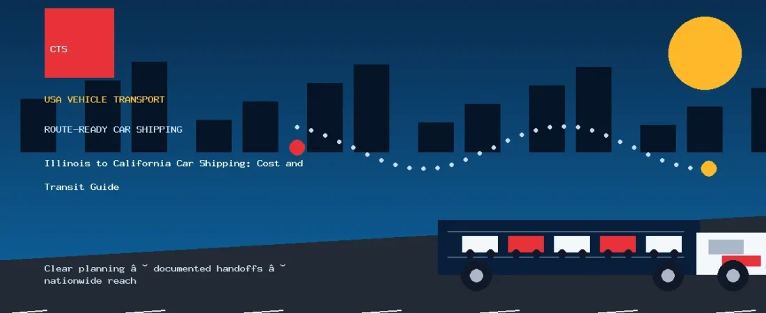 Illinois to California Car Shipping: Cost and Transit Guide